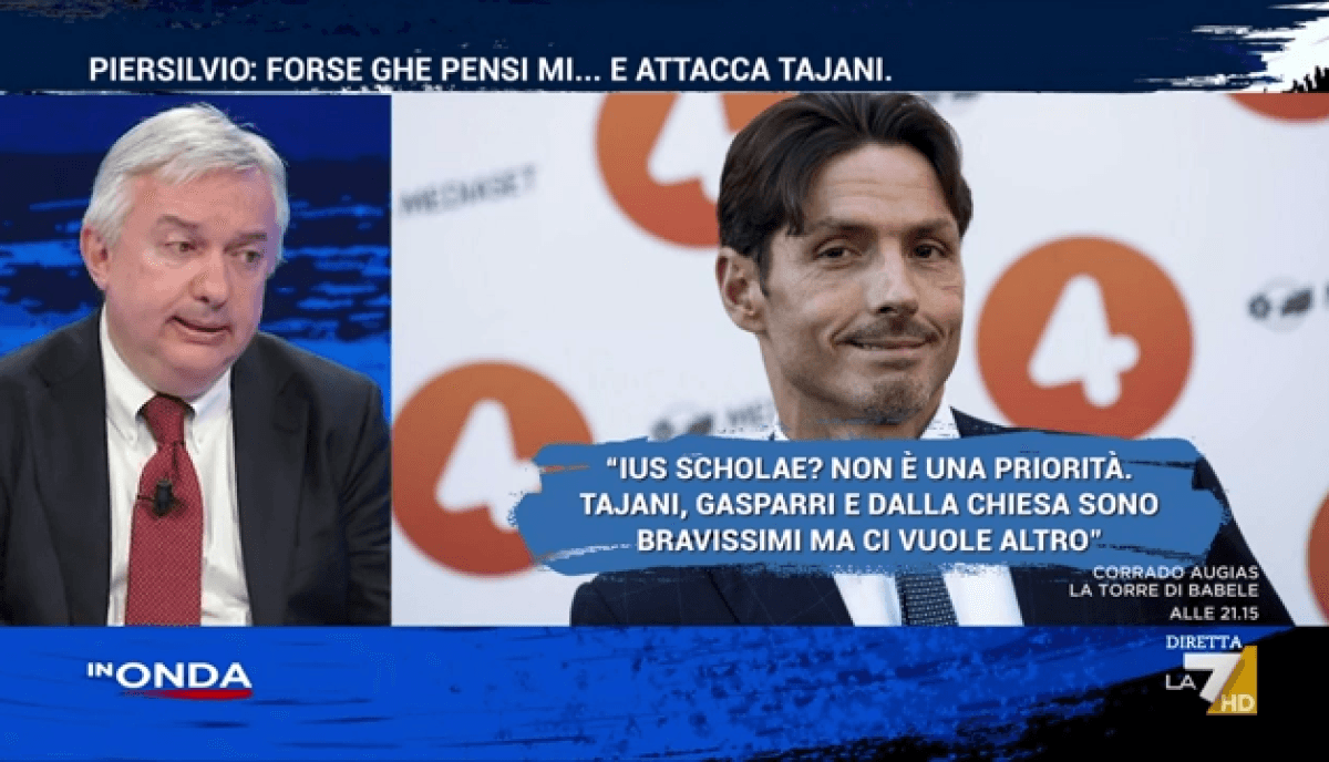 Molinari: "Pier Silvio Berlusconi dicteert al de politieke lijn, Tajani en Renzi zitten in het nauw."
