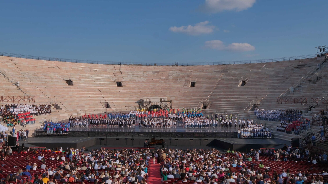 Zecchino d'Oro à Arena, 830 enfants chantent Va' Pensiero