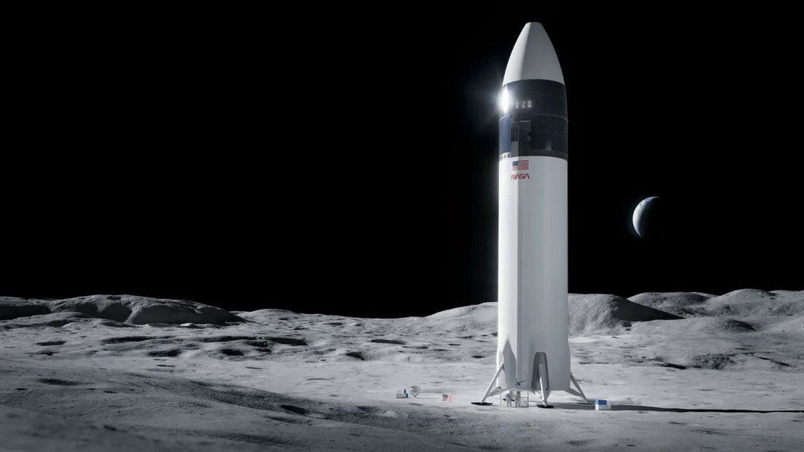 La NASA afirma que el módulo de aterrizaje lunar de SpaceX no estará listo en 2027