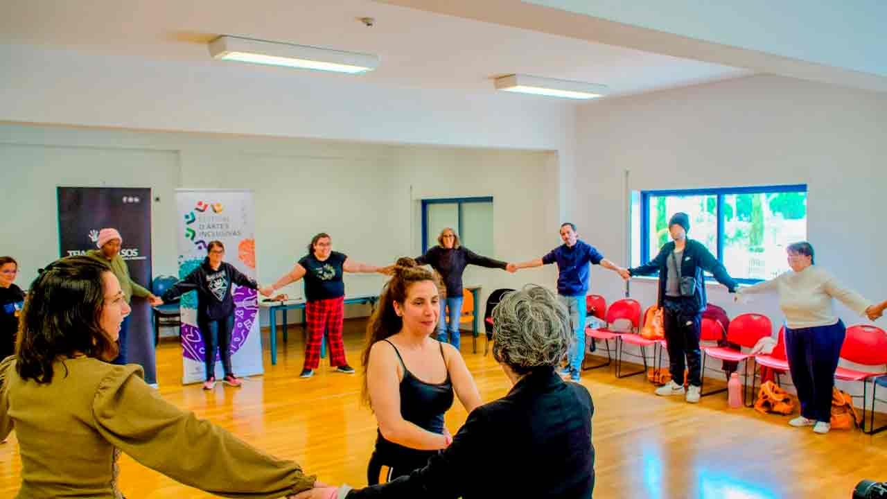 Kapsayıcı Sanat Festivali, Loulé'de bir tiyatro atölyesiyle sona erdi