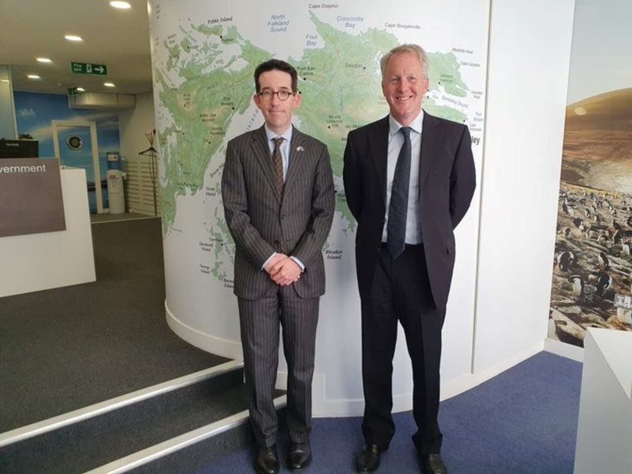 Provocation? Before beginning his mission in Argentina, the British Ambassador met with the Kelpers in London.
