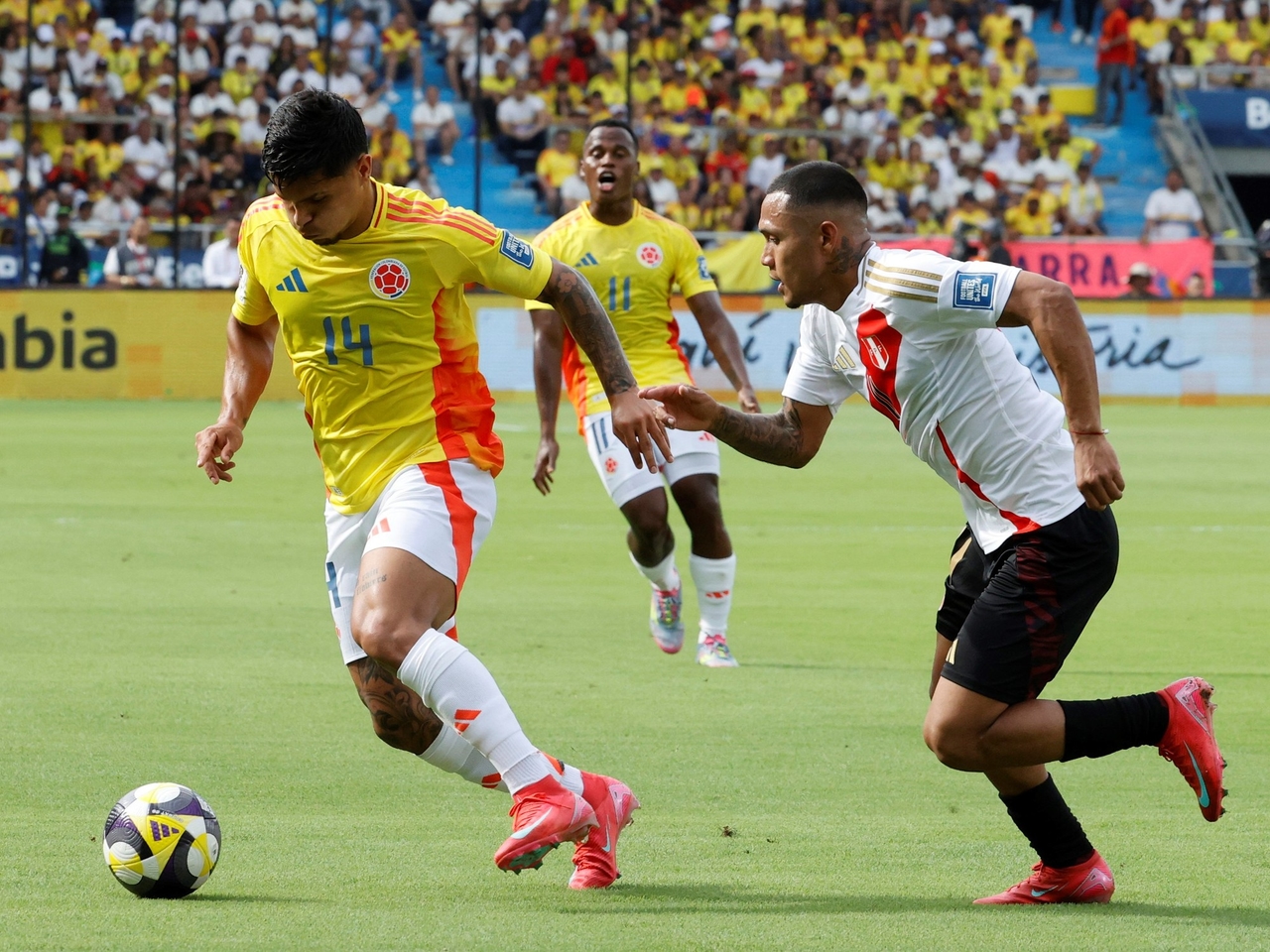 Veja como ficou a tabela das Eliminatórias Sul-Americanas para a Copa do Mundo de 2026: Colômbia empatou com Peru, deu impulso à Venezuela e Brasil e Uruguai tiveram chances de vencer.