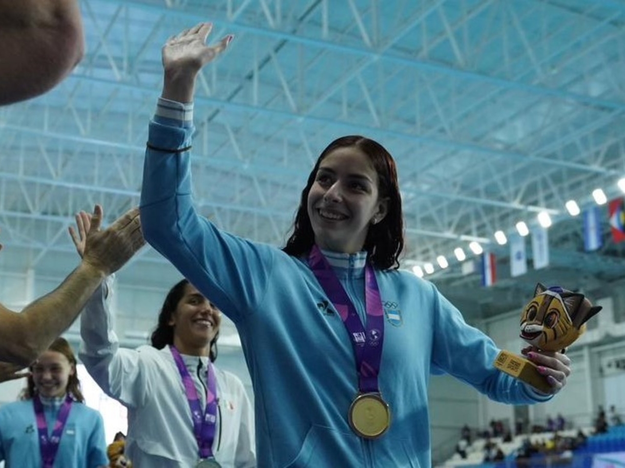 Panamerikanische Juniorenspiele in Asunción: Nach der umstrittenen Disqualifikation von Mateo Kalejman holte Malena Santillán Argentiniens zweite Goldmedaille.