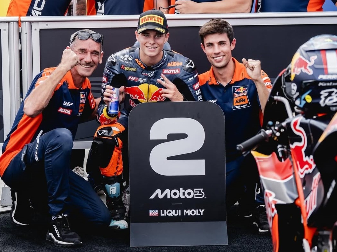 Valentín Perrone was 18 duizendsten van een seconde verwijderd van de overwinning in de Moto3, maar behaalde wel het beste resultaat uit zijn carrière: "Ik weet niet hoe ik niet ben gecrasht."