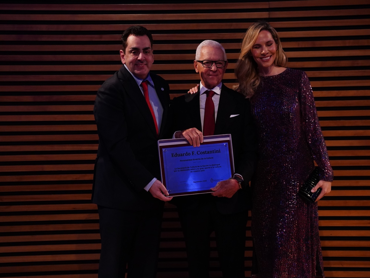 Eduardo Costantini recebeu a mais importante distinção cultural do país.