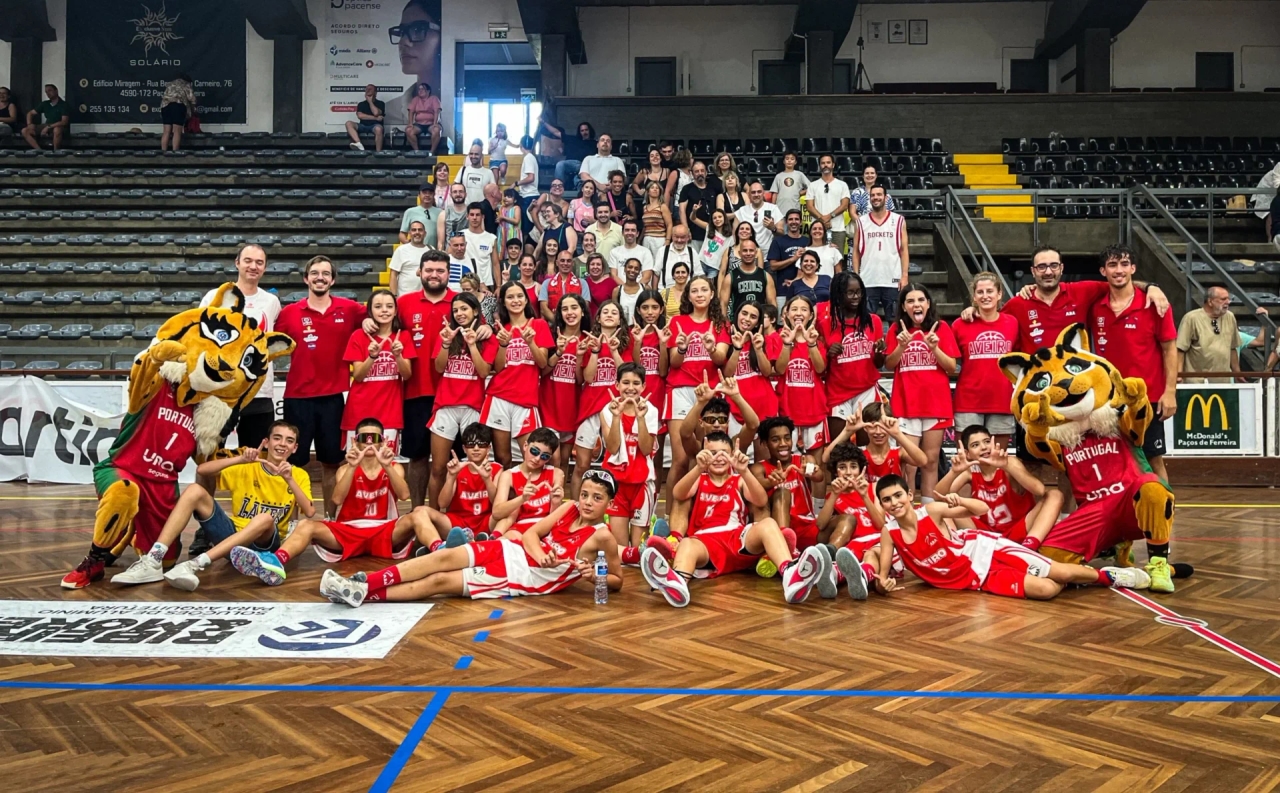 Aveiro onder/12 herenteam wint Nationaal Minibasketbalfestival