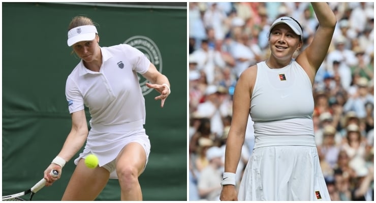 Anisimova and Swiatek in Wimbledon final