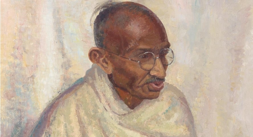 Retrato al óleo de Gandhi vendido por 152.000 libras