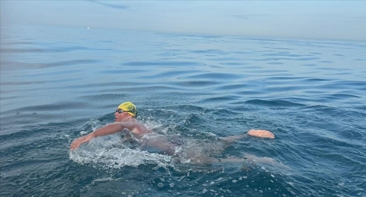 The first Turkish athlete with autism to cross the Strait of Gibraltar: 22-year-old Tuna Tunca