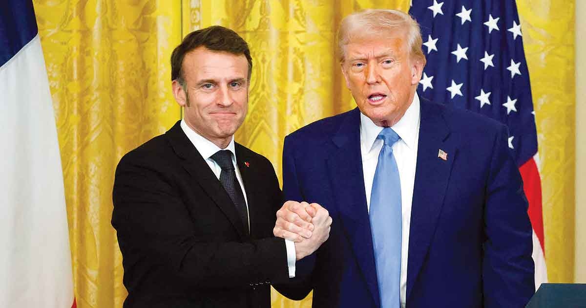 Macron intercedes for Europe with Trump