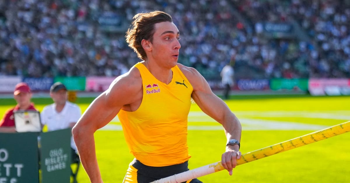 Duplantis vuela más alto que nunca: 6.28 m y nuevo récord mundial de pértiga