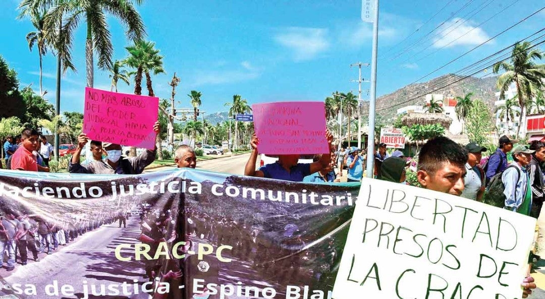 Blocus de la police communautaire à Acapulco, Guerrero