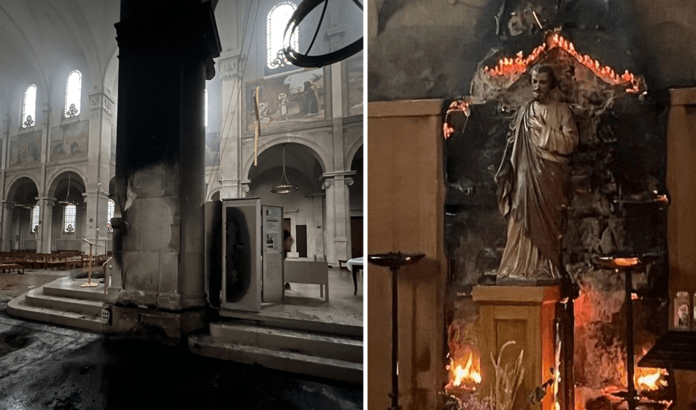 Incêndios na Igreja de Notre-Dame-des-Champs (Paris): O suspeito é Valentin I. Um romeno de 36 anos, morador de rua. Uma batalha judicial está em andamento sobre seu perfil psiquiátrico. A diocese e a Prefeitura de Paris estimam os danos entre 2 e 3 mi...