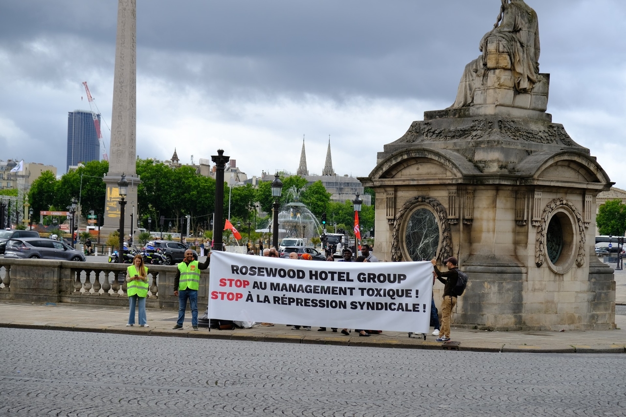 „Sie versuchen, mich einzuschüchtern“: Vor dem Crillon mobilisieren Mitarbeiter gegen die Entlassung einer Säule der CGT