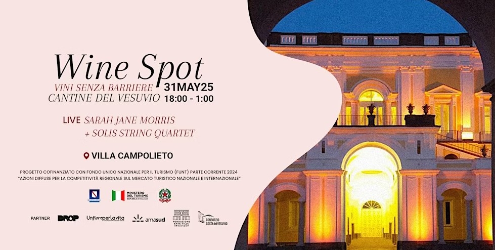 “Wine Spot”: 31 Mayıs Ercolano dahil ve 13 Vesuvius şarap imalathanesi