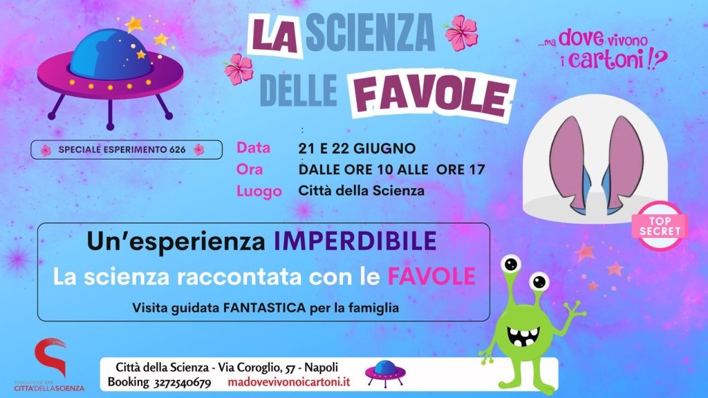 “¿Pero dónde viven los dibujos animados?”: en Bagnoli, la ciencia contada a través de fábulas y canciones infantiles