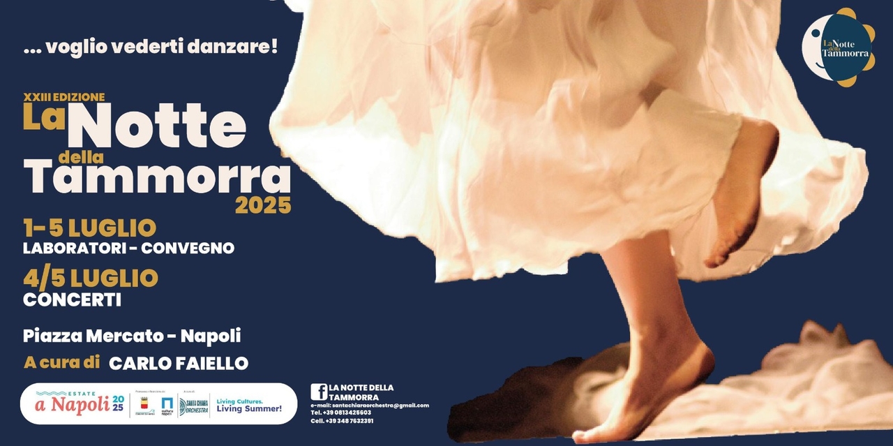 Música, “La Notte della Tammorra” está de volta: a grande festa folclórica que faz Nápoles dançar