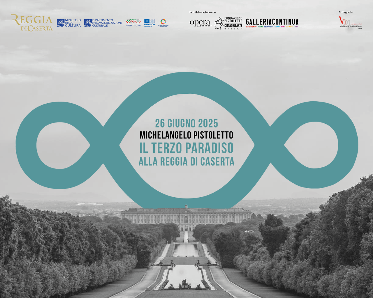 Exhibitions, an installation by Michelangelo Pistoletto at the Royal Palace of Caserta