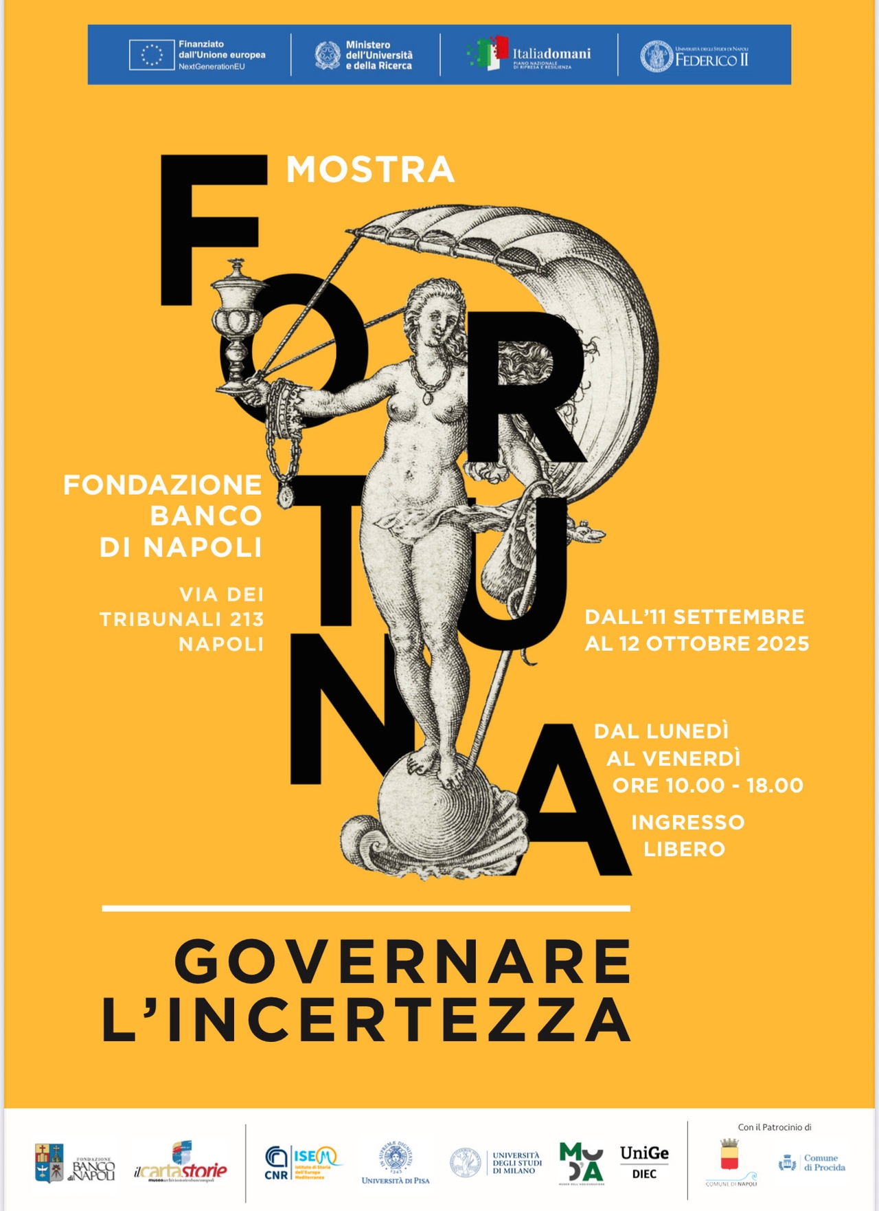 Fortune, omgaan met onzekerheid: een tentoonstelling over de mens en het onvoorspelbare in de Stichting Banco di Napoli