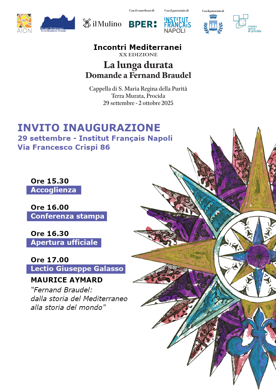 Incontri Mediterranei al via a Napoli: focus sullo storico Fernand Braudel