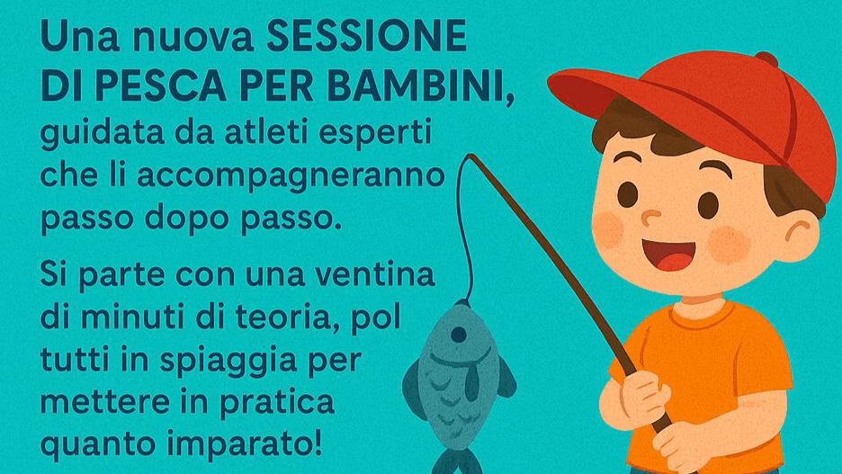 Das Angeln für die Kleinen ist zurück mit dem ASD Ischia Sea Casting: Termin am Montag, den 9. Juni in Maronti