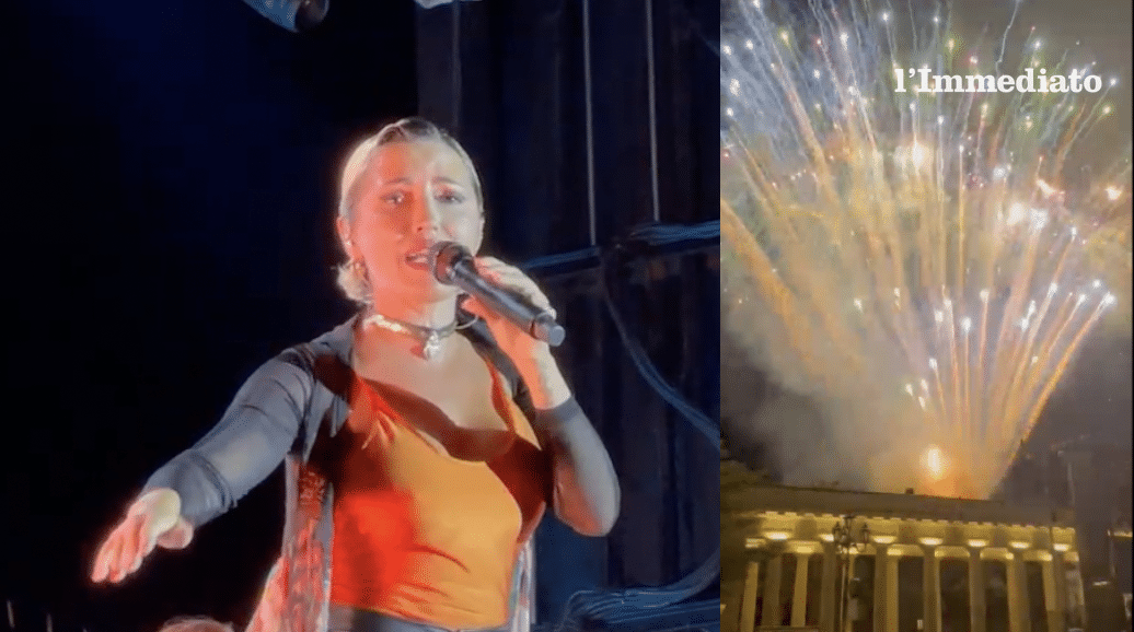 Serena Brancale zet het centrale plein van Foggia in vuur en vlam en danst. Het evenement wordt afgesloten met het langverwachte "pyro-muzikale" vuurwerk.