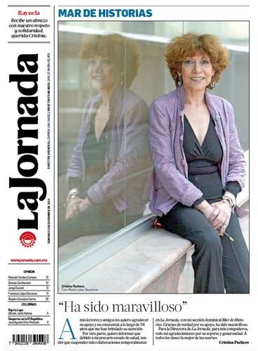 Um livro reúne 38 anos de contribuições de Cristina Pacheco para La Jornada.