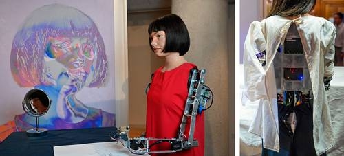 Un robot antropomorfo afferma di dipingere ritratti "senza alcuna intenzione di sostituire le persone".