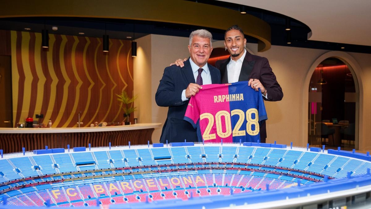 Raphinha is now a Barça player until 2028.
