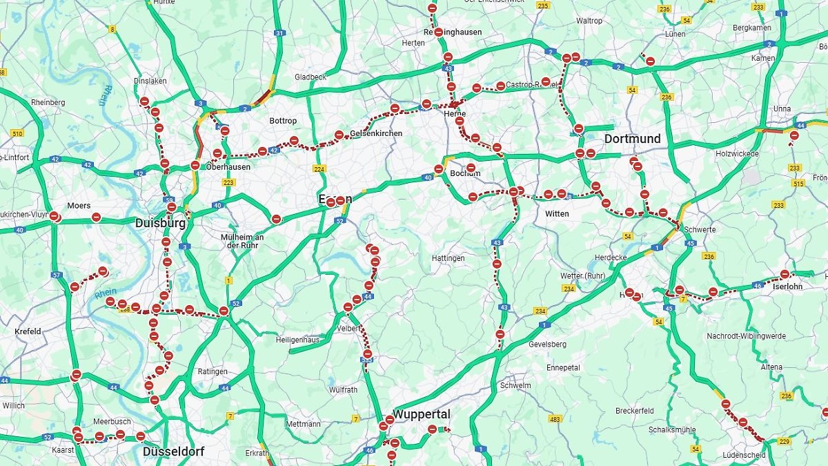 Ausgerechnet am Feiertag: Google Maps irritiert mit falschen Straßensperrungen