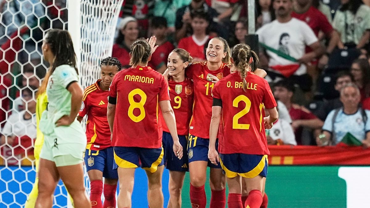 Doelpuntenfestijn op het EK in Bern: Spaanse voetbalsters verslaan Portugal