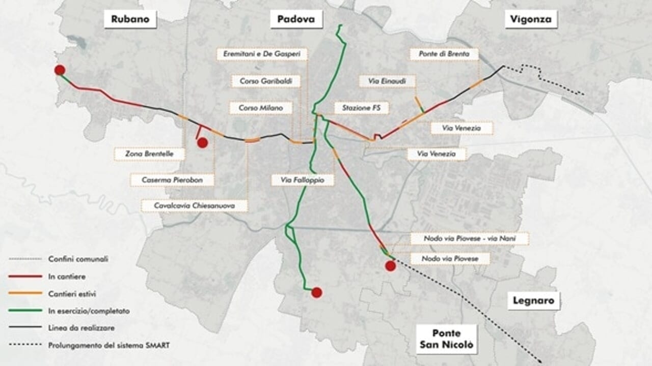 Todas las obras del tranvía de verano: la lista completa de obras
