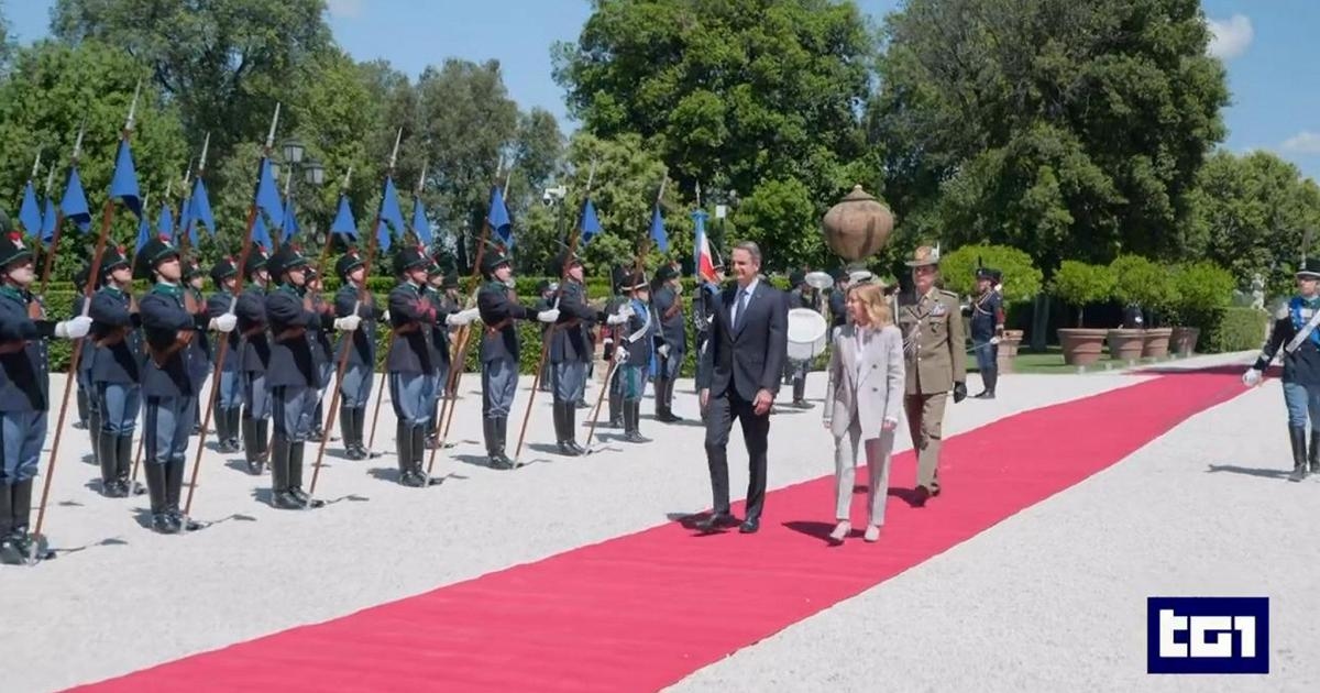 Cimeira Itália-Grécia, Meloni recebe o primeiro-ministro grego na Villa Doria Pamphilj