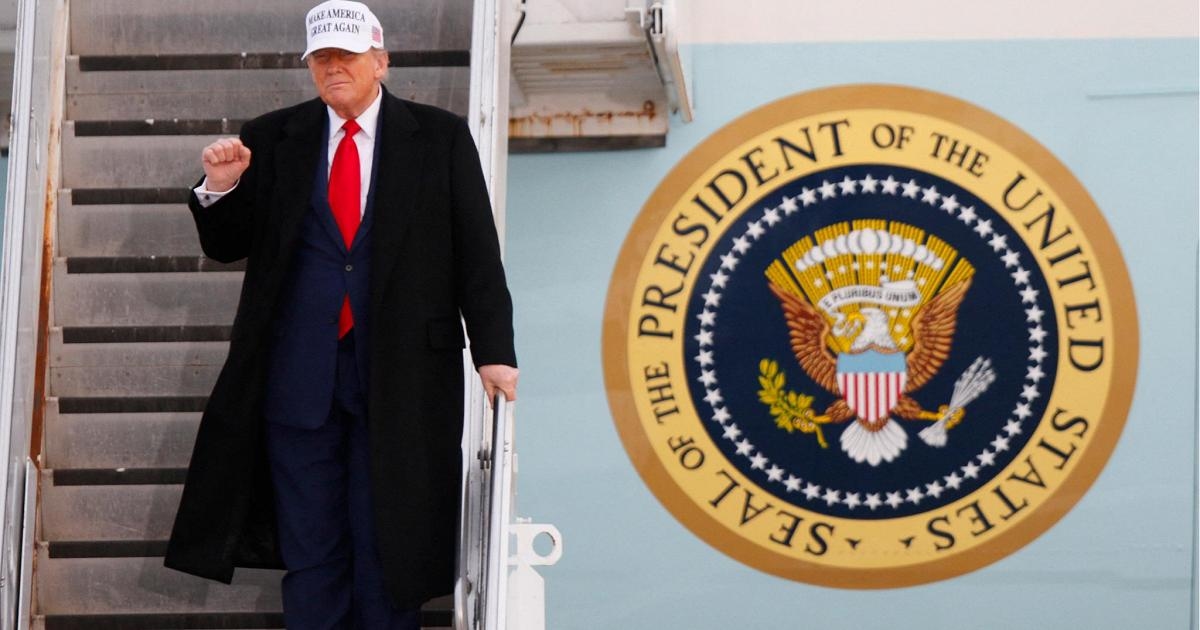 Trump arriveert bij de G7 in Canada