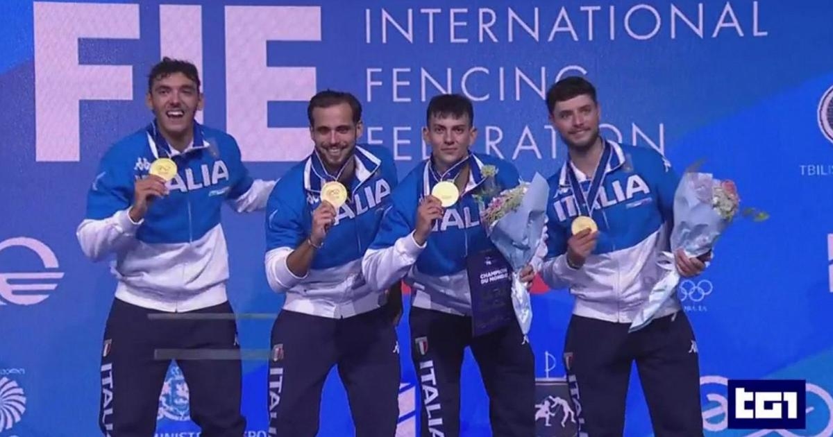 Fencing, Curatoli's liberating cry: the Italian saber is golden