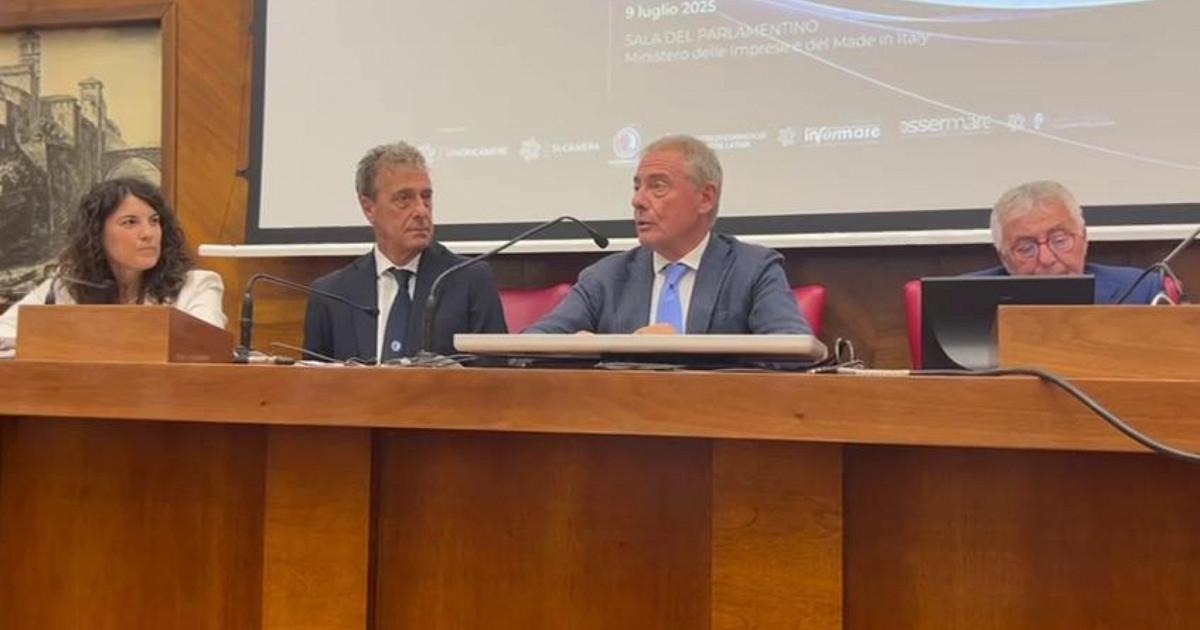 Minister Adolfo Urso: "The maritime economy is a driving force behind the country's economic system."