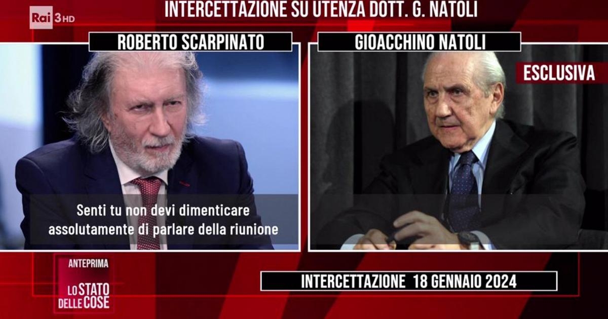 Sensational wiretaps involving former prosecutor Natoli and Senator Scarpinato in connection with the Mafia and public procurement investigation.