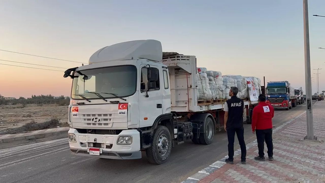 Flujo de ayuda desde Turquía a la crisis humanitaria en Gaza