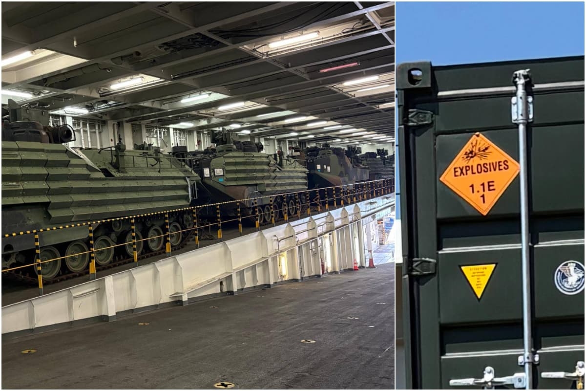 Des armes et des véhicules amphibies américains sur le navire saoudien Bahri Yanbu, une enquête en cours à Gênes suite à une plainte des dockers de l'USB.