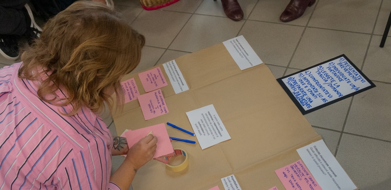 Szkolenie transformacyjne: 70 profesjonalistów w Mediolanie eksperymentuje ze wspólnymi praktykami.