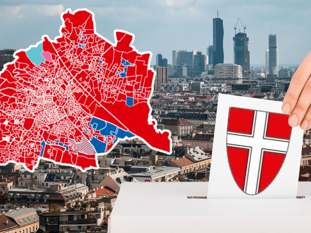 All District Results of the Vienna Election 2025 at a Glance