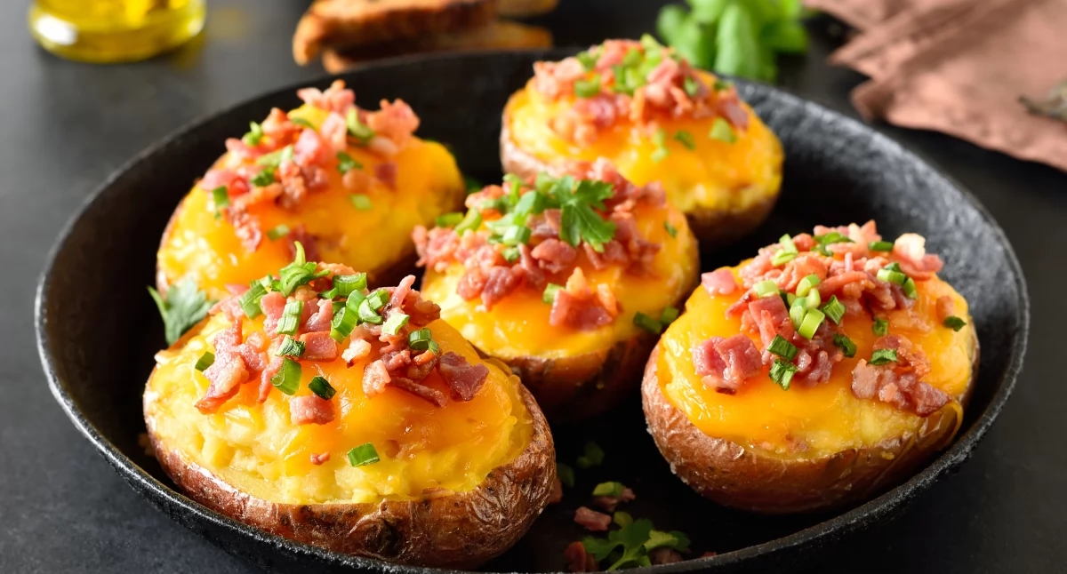patatas rellenas a la parrilla