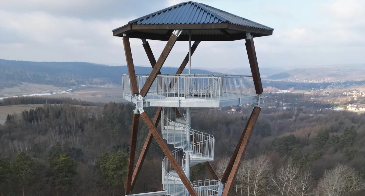 The observation tower in Krzywcza is open! The next step will be the infrastructure around the facility
