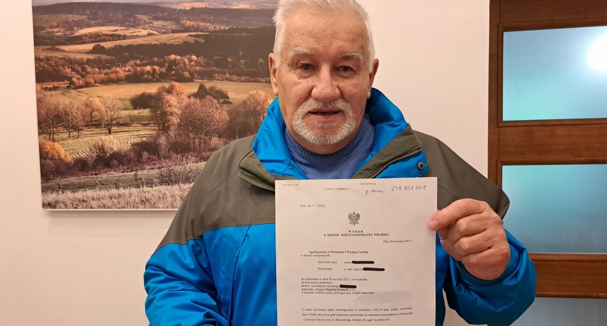 A resident of Przemyśl won against the city in court. The case ended in a family tomb