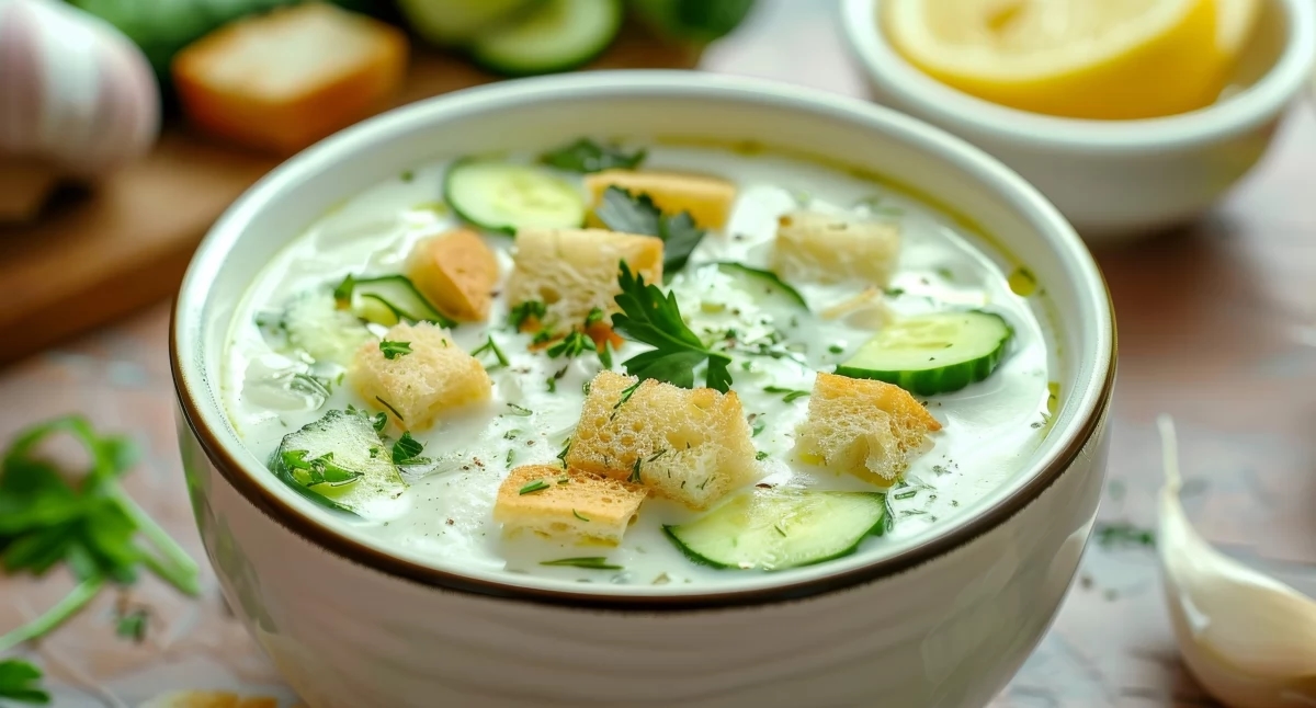 Koude courgettesoep