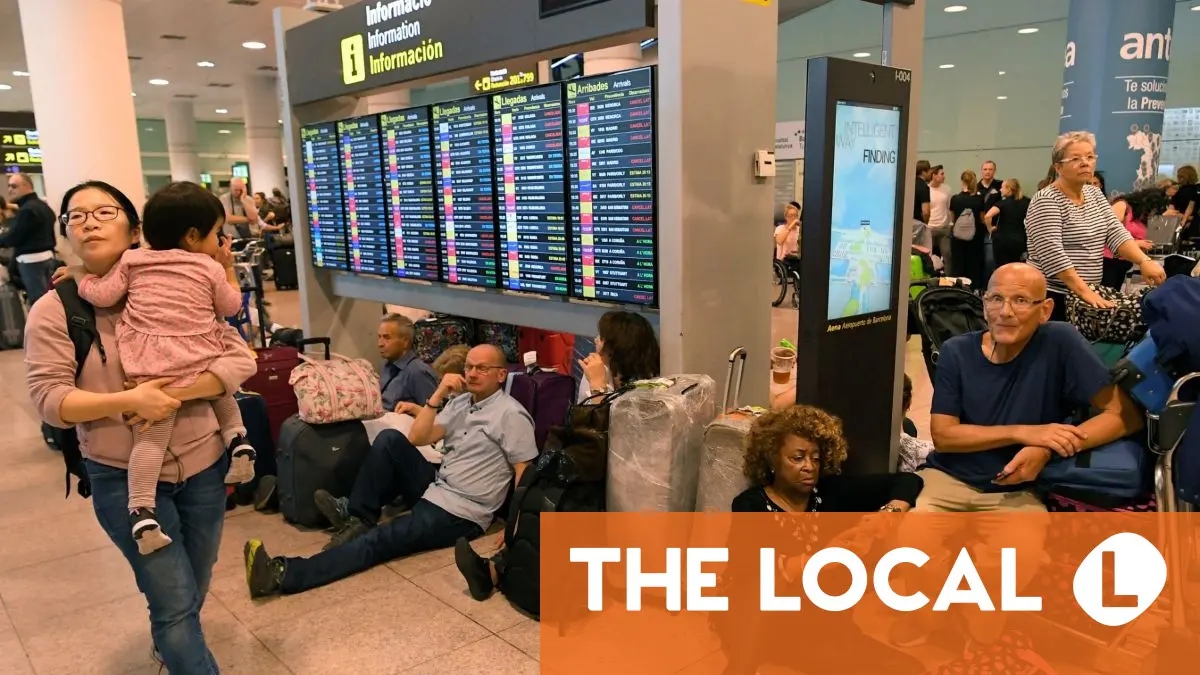 Voos e trens cancelados devido à forte chuva que atingiu Barcelona.