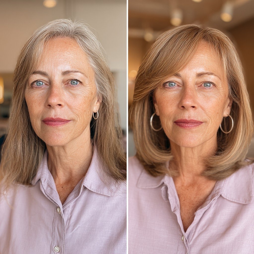15 Most Flattering Shoulder Length Hair Cuts with Layers That Hides Thin Hair After 60