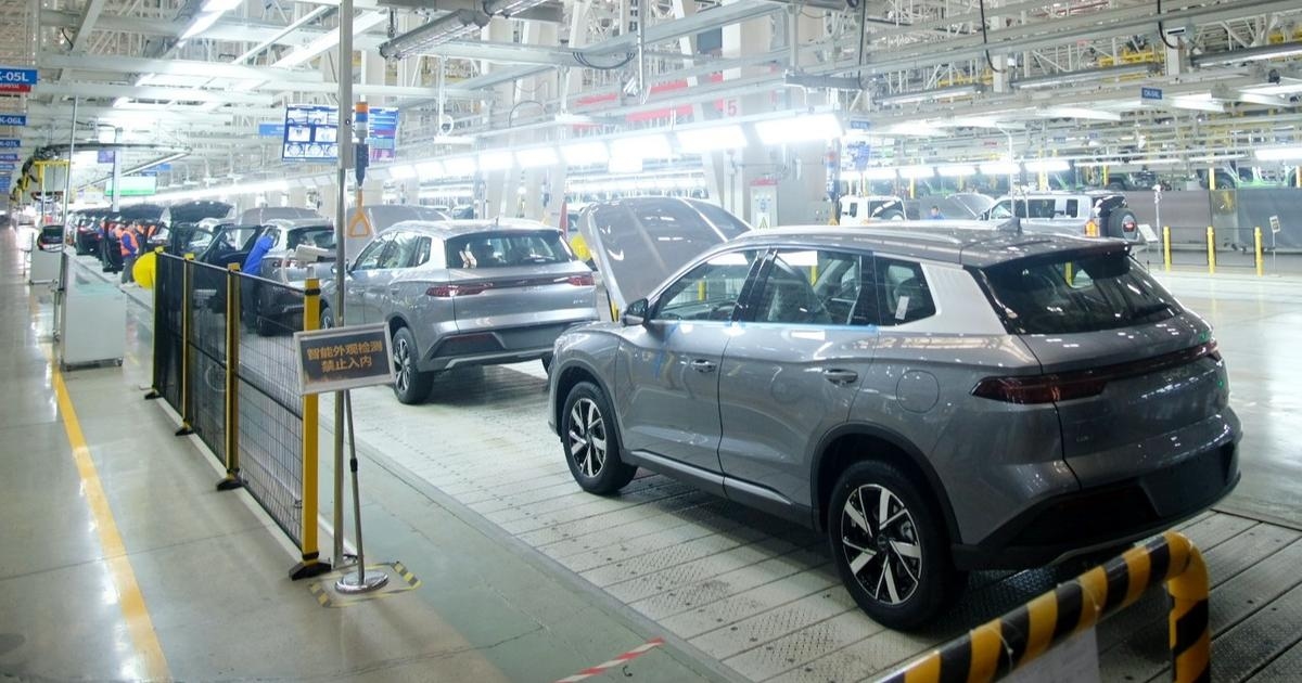 „Die Welle chinesischer Elektroautos hat gerade erst begonnen“: In BYDs riesiger Fabrik sind die modernsten Technologien im Einsatz.