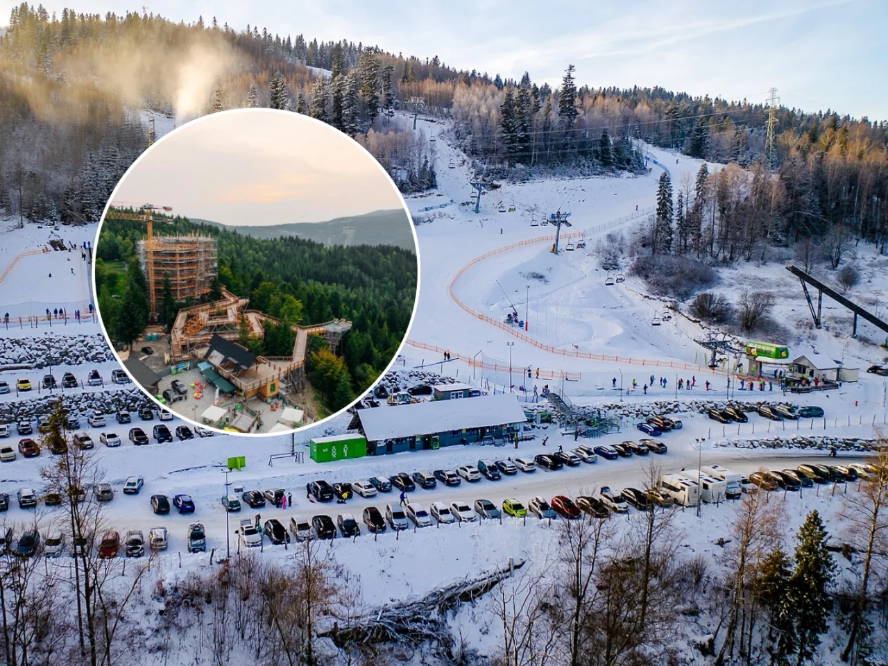 Новая достопримечательность в «Жемчужине Бескид». Ничего подобного здесь ещё не видели.