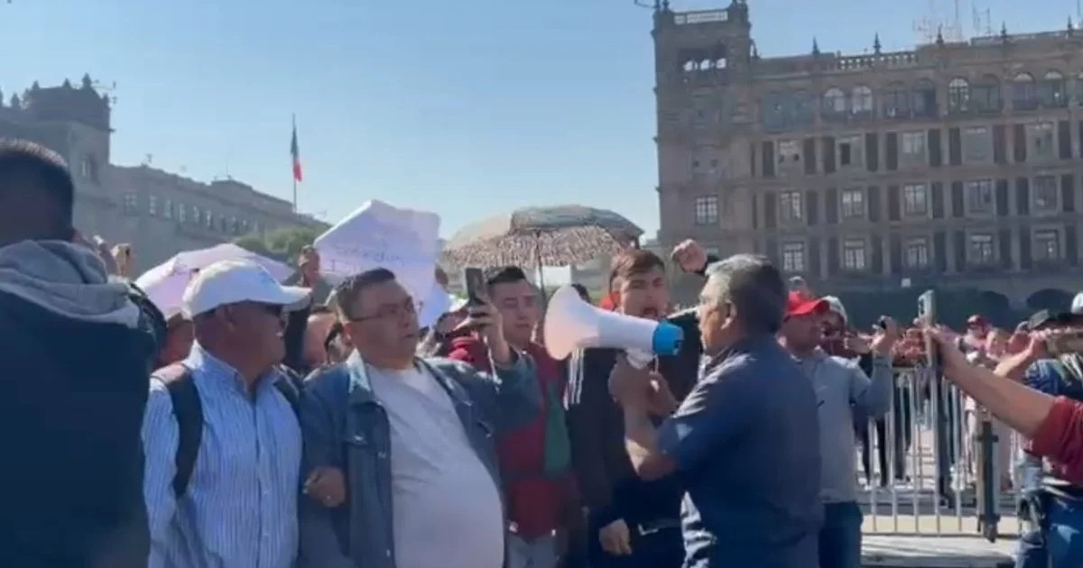 Tension at the National Palace: Sheinbaum supporters clash with opponents